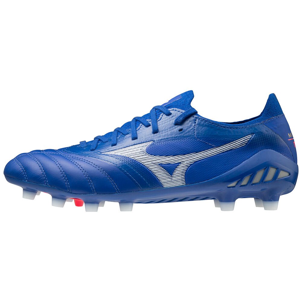 Scarpe Calcio Mizuno Morelia Neo 3 Beta Elite Uomo - Blu/Bianche - 18297-YKAM